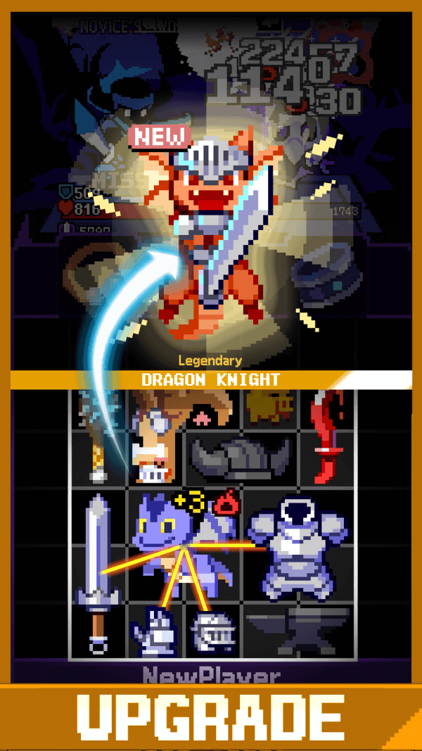 Overgeared Hero: Merge RPG equipment upgrade gameplay screenshot
